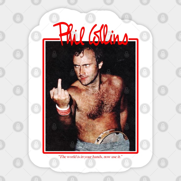 Iconic Phil Collins Sticker by Triggers Syndicate